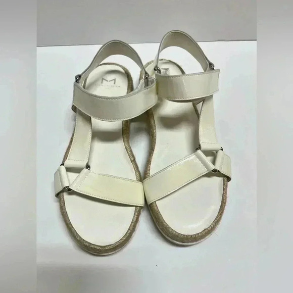 MARC FISHER Jecca White Leather Strappy Sandals Sz 6M - Picture 2 of 9